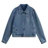Jaqueta Jeans Lavada Estilo Retrô Japonês Rumeng, Unissex, Corte Solto, Adequada para Casais, Top Casual Versátil para Outono