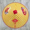 Muestra de Sombrero Vietnamita Sueño Chino con Tela Estampada, Sombrilla, Impermeable, Sombrero de Protección Solar, Sombrero de Pescador de Ala Ancha para Exteriores, Sombrero de Agricultor