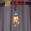 Cadena para Teléfono con Forma de Corazón de Caballo Pequeño de Sándalo Morado, Colgante Caballo del Año del Caballo Art Ming Xian Yuan, Llavero Creativo para Decoración de Coche con Caballo del Zodiaco