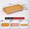 Plato lateral de melamina para restaurante de barbacoa, plato plano rectangular comercial para shabu-shabu, vajilla creativa, plato especial de res para hot pot