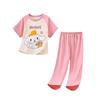 Pijama Infantil Fino de Verano 2024 Nuevo Dibujo Animado de Niña Pantalones de Manga Corta Conjunto de Ropa para el Hogar de Niño Grande Niña Moderno