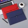 Bolsa de Documentos Personalizada de Hong Kong, Bolsa de Cuero A4, Se Puede Imprimir Logo, Bolsa de Negocios, Impermeable, Bolsa Gruesa para Guardar Documentos Contractuales