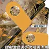Novo Álbum de Cartões A5 com Folhas Soltas Menina Bonita Cor Dourada Edição Laser Álbum Colecionável Caderno de Couro Destacável Anime para Estudantes