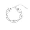 Pulseira Popular de Aço Titânio Transfronteiriça para Mulheres, Joia de Estilo Ins de Nicho, Pulseira de Joia de Comércio Exterior de Luxo Leve DIY