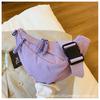 Bolsa de Ombro Casual Estilo Coreano Cor Pura Bolsa Transversal Bolsa de Grande Capacidade Mulheres 2025 Nova Moda Estudante Lona Bolsa Dumpling