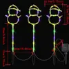 Nueva Luz de Bastón de Navidad Solar con Enchufe al Suelo Cadena de Luces de Bastón de Caramelo Navideño Gancho para Paraguas LED Luz de Césped de Cinco Cuerdas