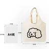 Bolsa de Lona Lisa de Color Sólido para Hombres y Mujeres, Adecuada para Estudiantes para Llevar Libros, con Logo Personalizable, Mochila, Bolso de Mano Promocional