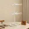 Prateleira de Mesa Giratória Porta-Joias para Colares Suporte para Pingentes de Pulseira de Celular Chaveiro Cabide Prateleira de Armazenamento de Joias