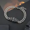 Pulsera Cruzada de Acero de Titanio Europea y Americana Transfronteriza Personalidad Masculina Moderna Joyería Punk de Gama Alta Joyería Dominante para Hombres Venta al por Mayor