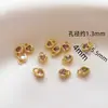 Pingente de amor com zircônia dourada Acessórios para joias DIY Pulseira de coração de pêssego feita à mão Pingente de colar e brincos F356