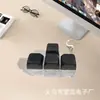 Llavero Tetris Macarrón Arcoíris Forma de T Cuatro Teclas Pellizco de Dedo Luces de Colores