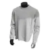 Sudadera de béisbol para hombre de estilo americano, moderna, para primavera y otoño, color liso, cuello redondo, retazos, top simple, versátil, holgado y a la moda