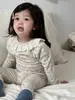 Ropa de Otoño e Invierno para Bebé 2026 Nueva Ropa de Invierno Estilo Coreano Ropa Infantil Conjunto de Ropa de Casa para Niñas Clase A