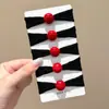 Cuerda para el pelo roja Ancora para niños Accesorios para el pelo de Año Nuevo Banda para el pelo Anillo para el pelo de alta elasticidad Cuerda para el pelo Tocado para niñas