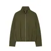 Comercio exterior transfronterizo ropa de mujer estilo europeo y americano ZA AliExpress moda de venta caliente chaqueta bomber de color liso con cuello alto