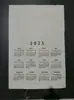 Kit de herramientas para teñido por golpe 2025 calendario tela en blanco tela calendario de tela calendario de pared materiales planta diy hecho a mano otro