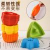 Nuevo Juego Transfronterizo de 24 Piezas Molde de Silicona Grueso para Galletas Muffin Cupcake Donut 6 Formas DIY Horneado