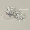 Anel de Amor Diamante Roxo Nicho ins Suave Encaixe Namorada Abertura para Duas Pessoas Anel Ajustável Anel de Dedo Comida Simples