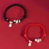 Joyería de Plata Lin Fa Tobillera de Plata Rollo de Pie Cuerda de Mano Serpiente Pulsera Zodiaco Serpiente Espíritu Año de Cumpleaños Cuerda de Mano Roja Regalo de Cumpleaños