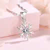 Colgante de copo de nieve de plata S999