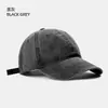 Gorra de Béisbol Lavada Vintage Estilo Coreano para Mujer, Gorra Lisa Retro de Visera Curva, Sombrero de Sol para Pareja, Gorra Pico de Color Sólido para Hombre