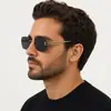 Gafas de Sol sin Marco Degradadas para Mujer, Estilo Coreano de Moda con Montura Grande Adelgazantes para Hombre, Gafas Transfronterizas de Alta Calidad