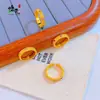 Anillo de Zirconia de Colorido Cepillado, Elegante y Exquisito, Estilo Xiaohongshu, para Mujer, Versátil, de Nicho, Anillo Pulsera Colorida de Estrella