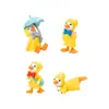 Impermeable directo de fábrica patito micropaisaje DIY adornos de jardinería paraguas impermeable pato lindo manualidades de plástico