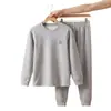 Pijama de inverno infantil, roupa íntima quente para meninos, roupa íntima térmica de lã e seda para meninas, camadas de base para outono e inverno, e um conjunto para crianças mais velhas e adolescentes