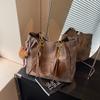 Bolso de mano de comercio exterior para mujer, nuevo bolso de viaje de gran capacidad de 2024, bolso de hombro informal de alta gama para otoño e invierno.