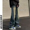 Pantalones vaqueros retro de primavera y otoño para hombre, rectos, holgados, de marca moderna, de pierna ancha, estilo americano, para la calle, informales, combinables, largos para niños.