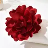 Broche de Flor de Tecido Exagerada com Toque de Luxo, Alfinete de Lapela Fashion de Luxo Leve, Novo Acessório de Broche Estiloso para Mulheres