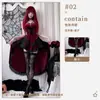 Disfraz de Halloween gótico oscuro europeo y americano para mujer, vestido de cola de golondrina, bruja, vampiro, novia, ropa de actuación