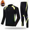 Conjunto de Uniforme de Futebol, Uniforme de Treino Infantil, Uniforme de Equipe de Manga Comprida, Camisa de Fleece Adulto Personalizada para Outono e Inverno para Meninos e Meninas