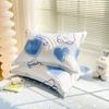 Nuevo Juego de Almohadas 100% Algodón Funda de Almohada de Algodón Puro Par Hogar Almohada Individual Cuero 48cmx74cm Individual