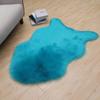 Alfombra con Forma de Lana Sintética Engrosada Transfronteriza, Felpa Larga para Dormitorio y Sala de Estar, Sofá, Resistente al Frío, Resistente a la Suciedad, Felpudo para Suelo del Hogar junto a la Cama