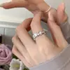 Anillo de Mariposa con Perla y Esmalte de Goteo de Plata de Ley S925 para Mujer, Apertura Ajustable, Nicho, Lujo de Gama Alta Accesible, Versátil, Nuevo Producto
