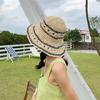 Sombrero de Paja de Estilo Japonés Retro de Celebridad de Internet Sombrero de Pescador para Mujer Verano Estilo Coreano Protección Solar Combinable Sombrero para el Sol Sombrero Tipo Cubo