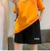 Pantalones cortos deportivos de verano para mujer, negros, pantalones largos de tres cuartos finos de cintura alta, nuevo modelo 2026, pantalones casuales holgados y anti-exposición