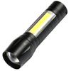 Transfronteiriço mini COB lanterna led de longo alcance portátil de liga de alumínio lado luz presente USB lanterna recarregável