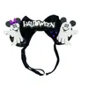 Faixa de Cabeça Elástica Orelhas de Mickey Transfronteiriça para Adultos e Crianças com Laço Faixa de Cabelo de Nylon Festa de Feriado Acessórios de Cabelo DIY