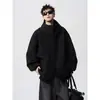 Cardigã Americano Pesado Moletom para Homens Outono High Street Versátil Solto Casaco de Casal Marca de Tendência Top Retrô Casual