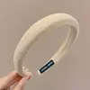 Diadema de moda de lunares de ala ancha, linda y simple, hace que la cara se vea más pequeña, adecuada para salir, accesorio para el cabello de celebridad de internet coreana