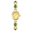 Nuevo Más Vendido Venta Directa de Fábrica Comercio Exterior Vintage Pulsera Reloj de Lujo Ligero Reloj Elegante Retro Pequeño Reloj Dorado Reloj de Mujer