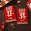 Envelopes vermelhos de casamento, mini envelopes vermelhos para a recepção do noivo, envelopes criativos com o caractere "feliz" para recém-casados, pequenos envelopes para presentes de casamento, lembrancinhas de 100 yuans