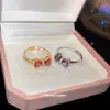 Anillo Abierto de Zirconia con Lazo Estilo Coreano, Exquisito, Dulce, Moderno, Elegante Anillo para Dedo Índice, Lujo Ligero, Sensación de Alta Gama, Joyería para Mujer