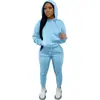 Roupas Femininas Europeias e Americanas, Conjunto de Moletom Duas Peças com Forro de Fleece, Conjunto de Calças para Mulheres com Quadril Largo, Moletom Esportivo Casual, Atacado em Estoque