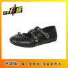 Sapatos de Ballet Retro da Moda 2026 Primavera Novo Estilo Tira Cruzada Bico Quadrado Baixo Versátil Planos Sapatos Mary Jane