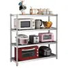 Prateleira de Armazenamento de Cozinha Aço Carbono De Chão Múltiplas Camadas Prateleira de Depósito Prateleira para Micro-ondas Prateleira de Armazenamento Prateleira de Armazenamento de Cozinha