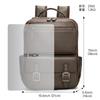 Marent Mochila Masculina de Couro Genuíno Mochila Casual de Alta Capacidade com Senso Avançado Mochila para Computador de Couro Bovino Camada Superior